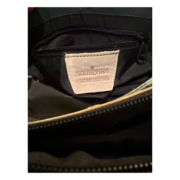 Anuschka Authentic Vintage Genuine Leather Hand Painted Floral Purse Handbag - Picture 16 of 16